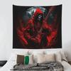 Halloween Glamour Red Robe Guitar Skull Tapestry Strings Stage Rock Bar Game Room Room Decoration