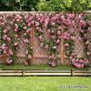 1 Piece of Valien Pink Rose Pattern Banner Board - Outdoor Decoration, Suitable for Balcony, Fence and Garage Door trim.DJH