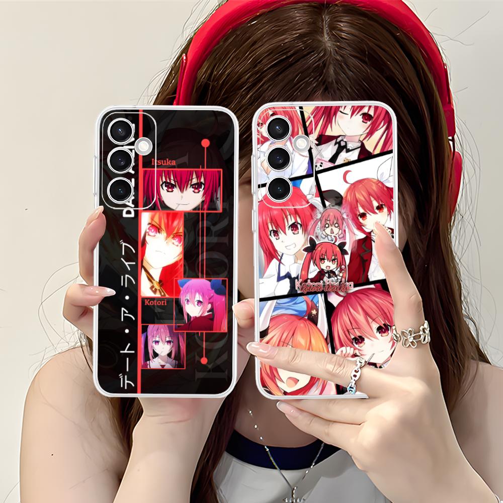 Date a Live Kotori Itsuka Klare Handyhülle für Samsung Galaxy S25 S24 S23 S22 S21Plus FE Ultra Bunte Hülle