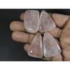 4Pcs Natural Baby Pink Rose Quartz Fancy Cabochon Loose Gemstone Lot 226Cts. A-752