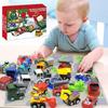 24 Days Christmas Advent Calendar, Car Toys Engineering Fire Truck Car Toys 2025 Countdown Calendar, Gift Box for Kids