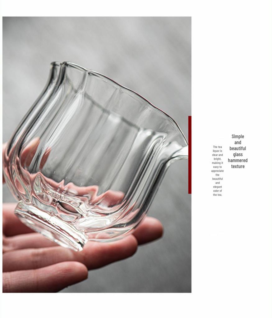 Small Transparent Heat-Resistant Glass Zen Lotus Gong Dao Bei Tea Cup Separator