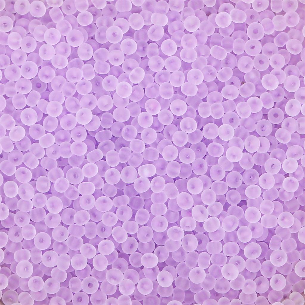 Frosted Clear Glass Seed Beads, DIY Jewelry Making Supplies