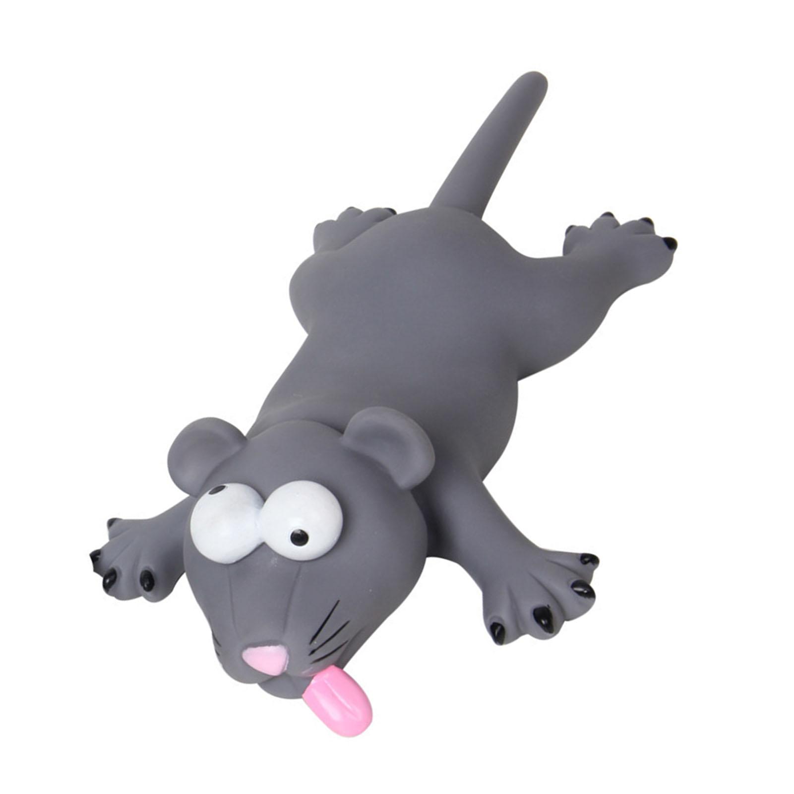

Mouse Squeaky Toy Early Educational Plastic Simulation Mouse Toy for Toddler Kids