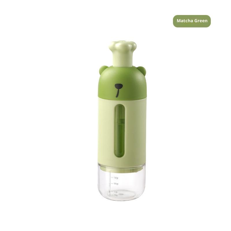 

Metering Salt Shaker Push Type Salt Dispenser Salt Tank Sugar Bottle Shaker Canister Quantitative Salt Shaker Moisture-proof зелений