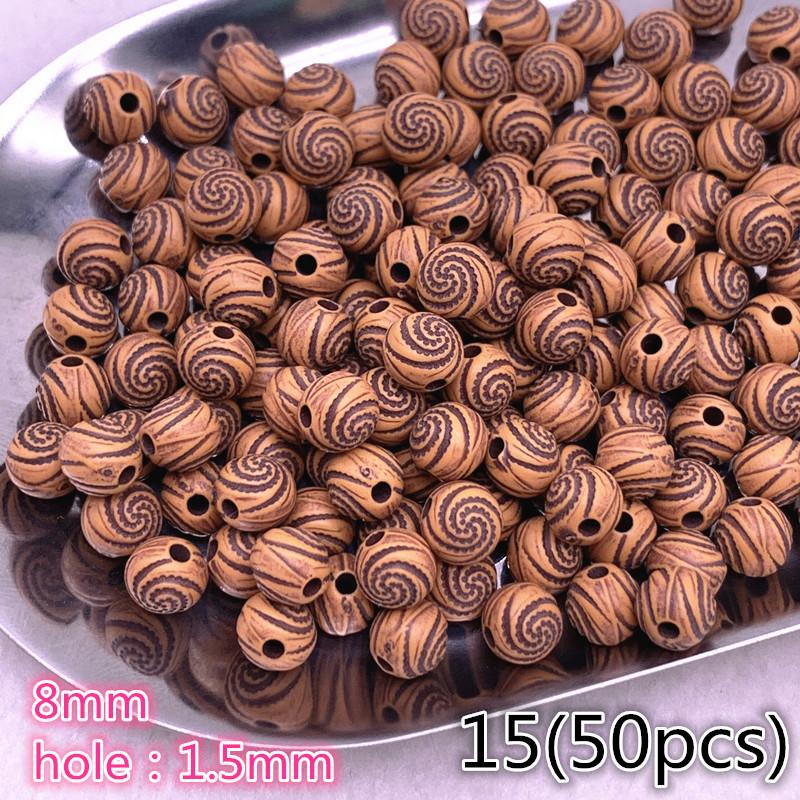 10-100pcs Imitation Retro Acrylic Beads for Jewelry Making DIY Children Handmade Bracelets Necklace