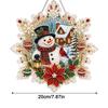 Acrylic Board Christmas Snowflake Pendant Clear Hanging Suncatcher  for Adults