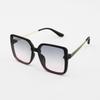 Unisex Summer Black Square Sunglasses