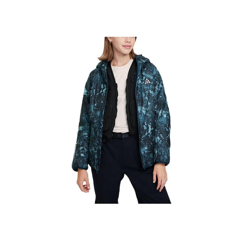 Nike Jacket Comfortable Soft Hooded Loose Kids jackets Denim-Blue FV0410-464