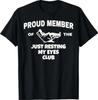 Stolzes Mitglied des „Ich ruhe nur kurz meine Augen“-Clubs Papa Vatertag T-Shirt