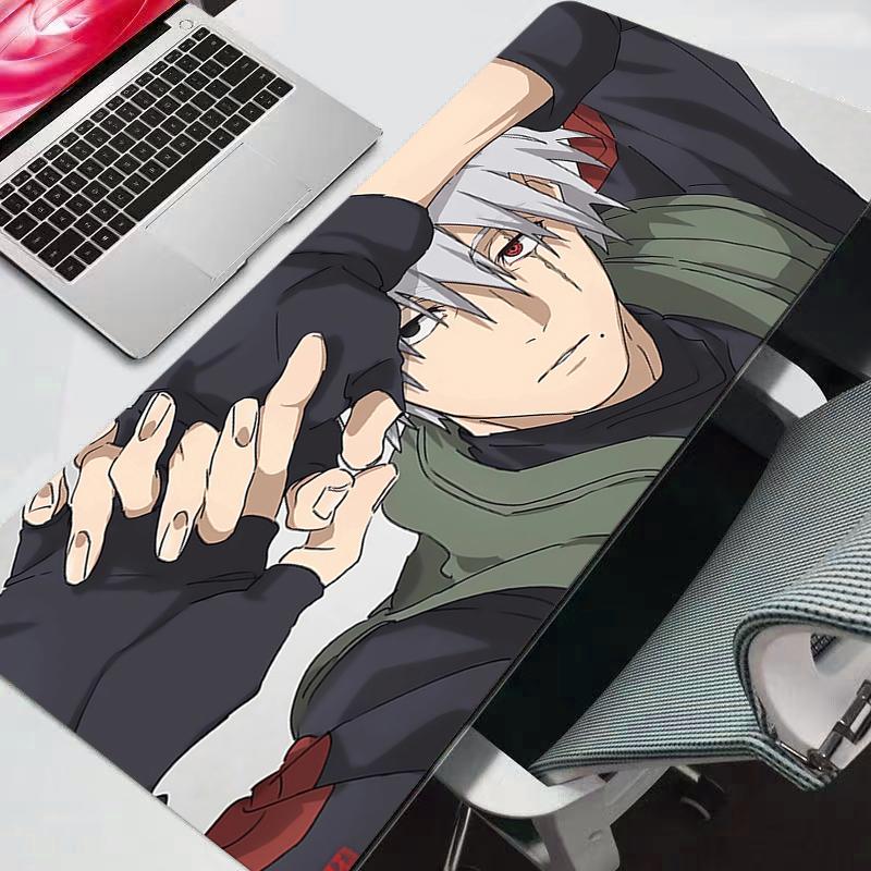 Mouse Pad Naruto Large Gamer Gaming Accessories Speed Keyboard Rubber Lock Edge Desk Mat Laptop Mousepad Durable Anime