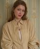 LOSSYROW Rope-Wide Cotton Shirt Beige