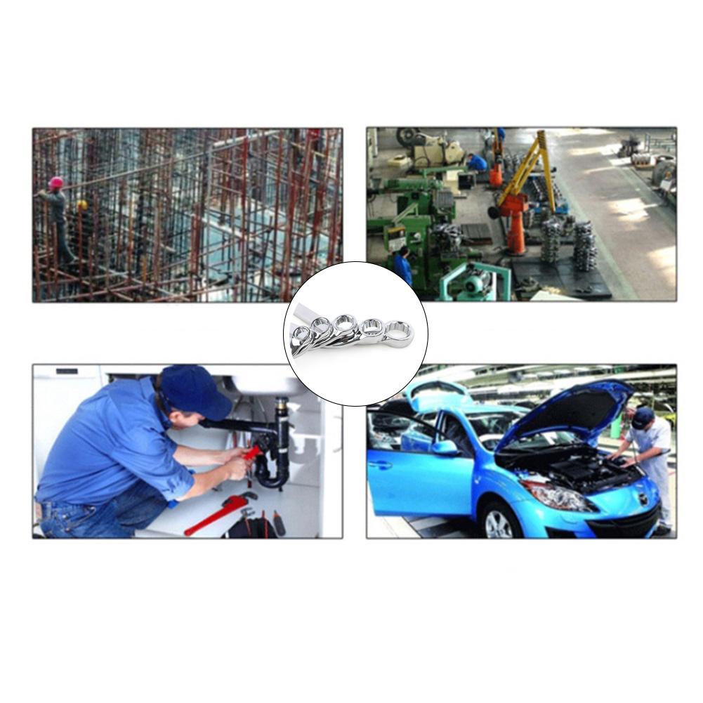 5pcs U Shaped Socket Wrench Set for DIY and Automotive Maintenance