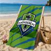 Fc Crest Design Printed Microfiber Beach Towel, Soft And Absorbent, Quick-Dry, Ideal for Summer Travel, Beach Essential, Swimming Pool