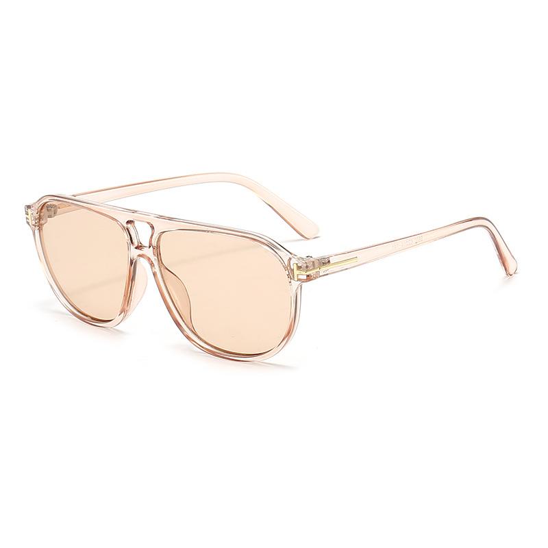 Retro Double Bridges Men Pilot Sunglasses Fashion Rivets Decoration Shades UV400 Women Trending Leopard Sun Glasses