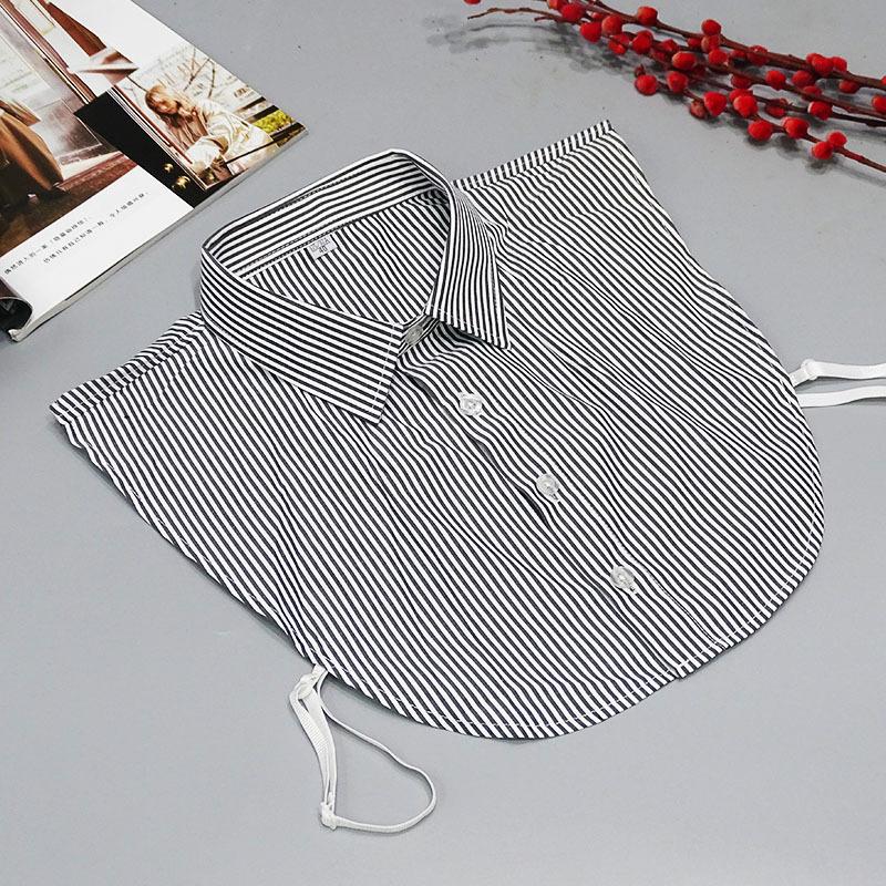 Perfect Match Plaid Fake Collar Shirt Men  Removable False Collar Shirt Fake Collar For Women Men Size 38 To 44 Detachable Nep Kraagie