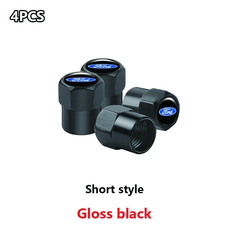 For Honda ccoFor Ford Mondeo Explorer Edge Focus Fiesta Kuga Transit Escape 4Pcs Metal Car Wheel Cover Tire Valve Stem Caps Auto Accessories