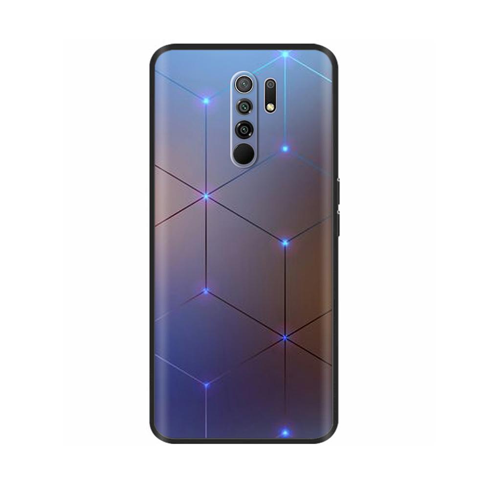 Silicon Case for Xiaomi Redmi 9 Redmi9 Case Back Cover Coque Funda Shell Soft Black TPU Cute Cartoon Phone Bag Bumper Protective