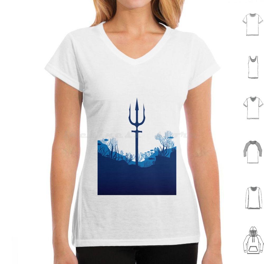 King Of Atlantis Trident T Shirt Cotton Men Women DIY Print Trident King Atlantic Atlantis Sea Ocean Aquaman Superhero Comic