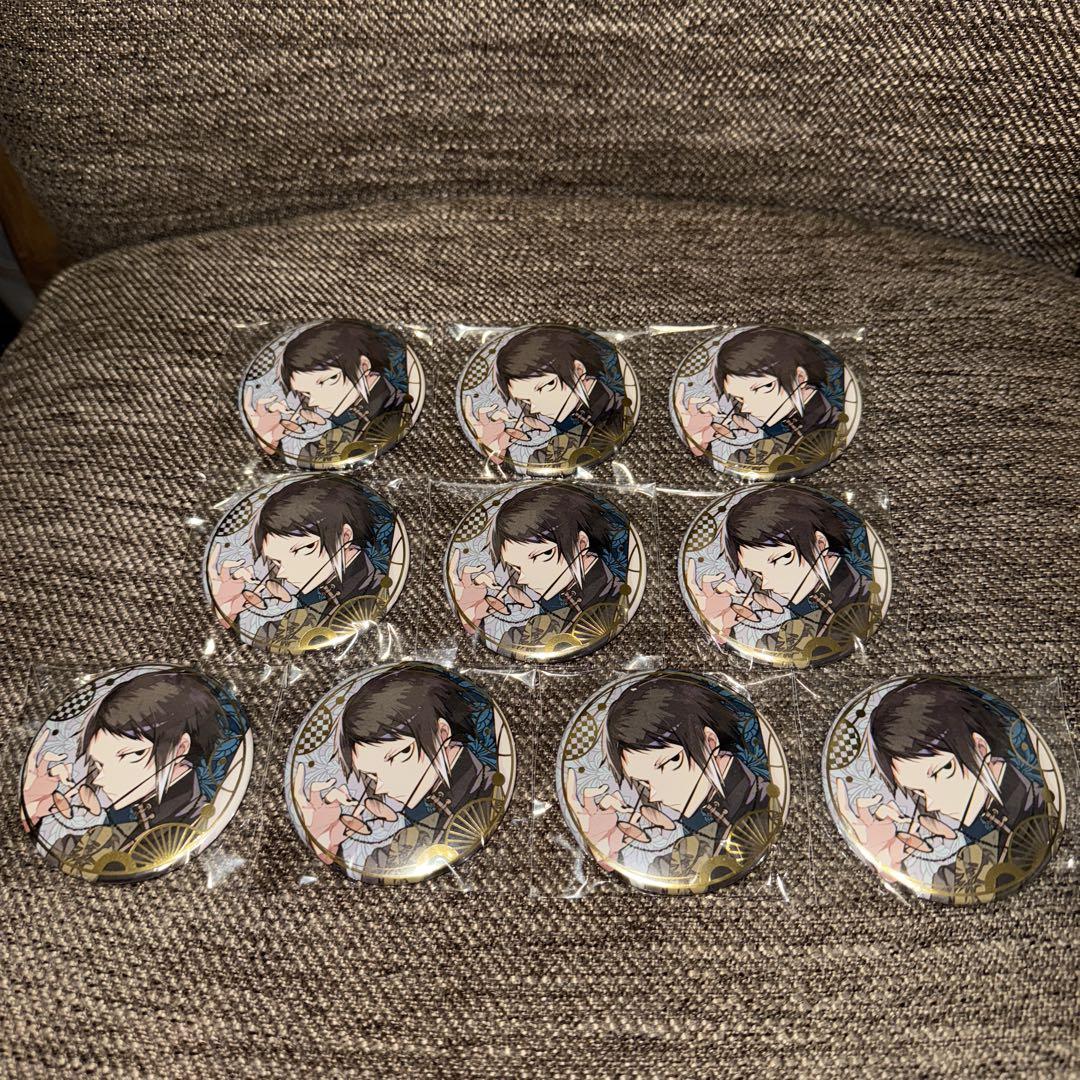 

[USED] Bungo Stray Dogs Harukawa 35 Art Collection Gamers Foil-stamped Can Badges Ryunosuke Akutagawa 10 pieces