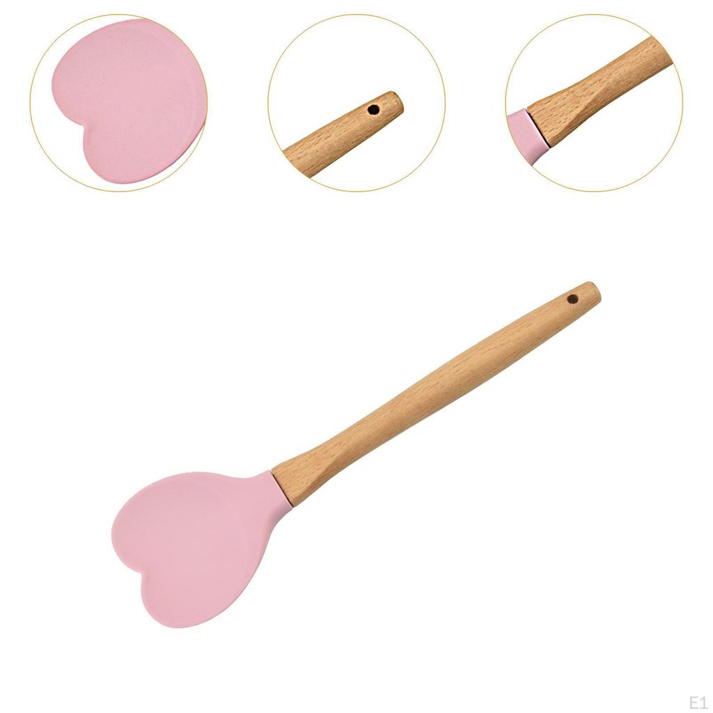 Heart Shaped Silicone Spreader ,Baking Spreader, Kitchen Utensil Spoon,for Cooking Mixing Cake Cream