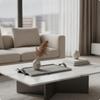 Modernes Goldfinish Samt Tablett Dekorativ
