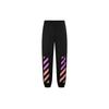 Off-White FW21 Colored Letter Logo Print Casual Knit Sweatpants Men Bottoms Black OMCH029R21FLE0011032-1