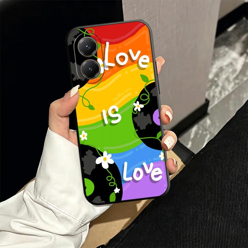 LGBT Rainbow Love Is Love Soft Phone Case for Xiaomi Poco X5 X6 X7 X8 Pro Max X3 F7 F8 Ultra M8 M7 M6 M5 Redmi 15 15C 14C 13C 12