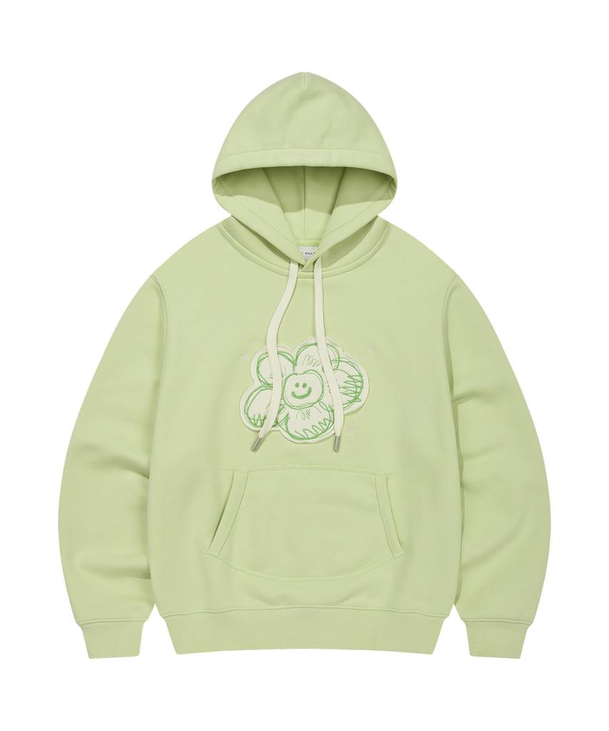 Women'S Big Lily Semi-Over Hoodie Green