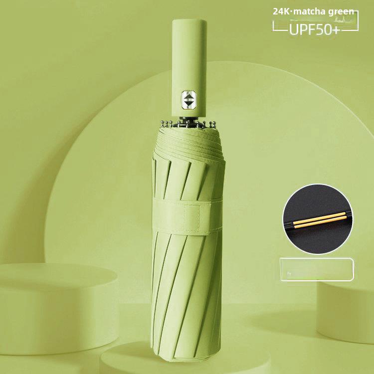 12-Rib Automatic Dual-Use Umbrella for Men & Women - Large, Sunshade & Rain Protection, UV Resistant