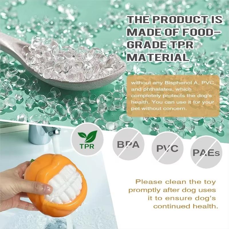 Dog Chew Toys Built-in Sound Orange Dog Toys Safe Material Bite Resistant Tough Squeak Toy Outdoor Training Toys Dog Indoor Toys