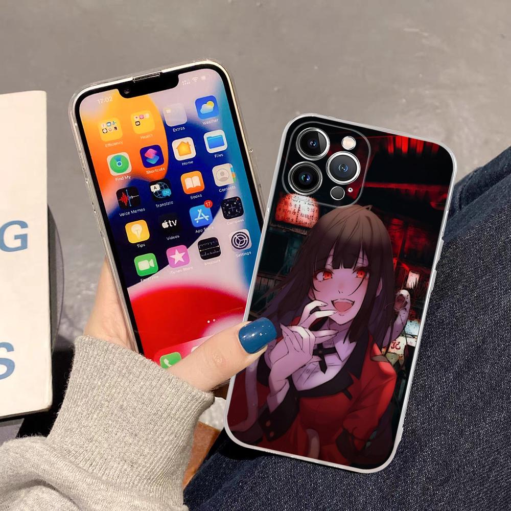 Japanese Anime Kakegurui Jabami Yumeko Phone Case For iPhone 16 15 14 11 12 13 Mini Pro XS Max Cover 6 7 8 Plus X Funda Shell