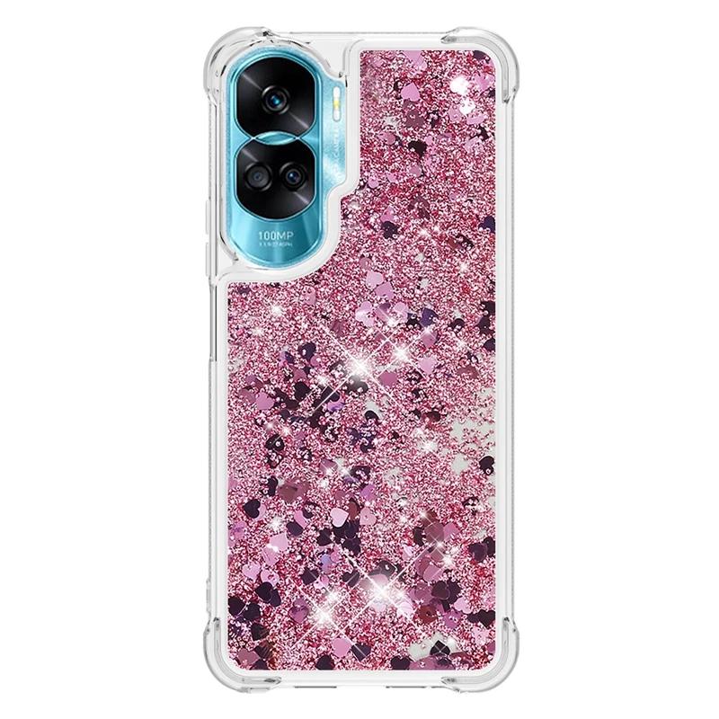 For Honor 90 Lite Case Cartoon Painted Pattern Quicksand Liquid Cover For Huawei Honor 90 Lite Honor90 90Lite Phone Case Fundas