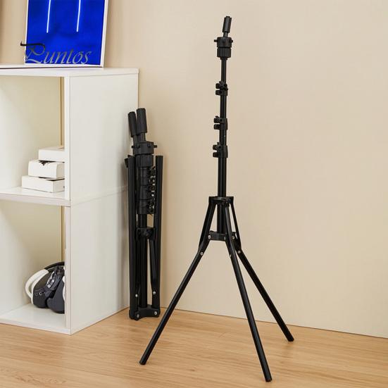 Hairdressing Training Wig Stand 0.5/1.6M Mannequin Head Stand, Height Adjustable Display Tripod for Cosmetology, Training, Styling Hair Perming