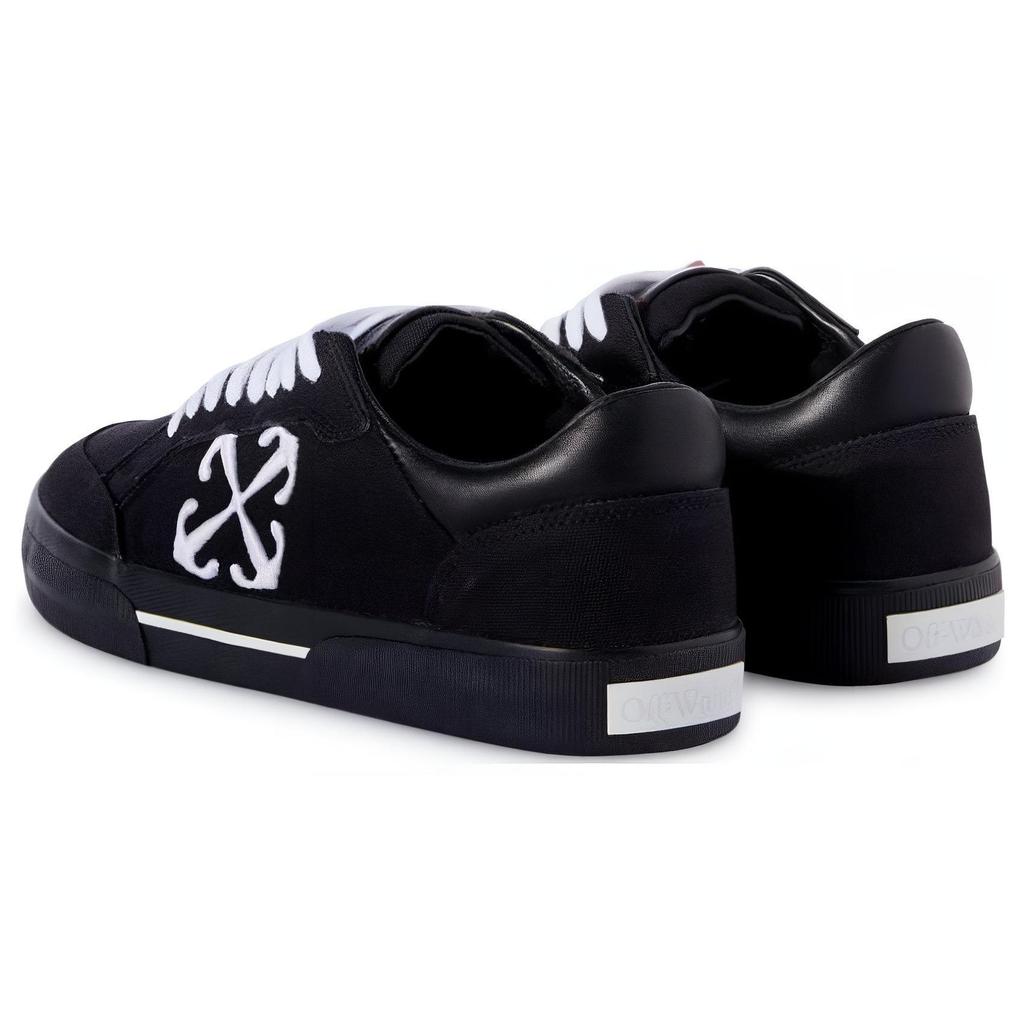 Off-White New Low Vulcanized Black White 2023 Men Sneakers OMIA293S24FAB001-1001
