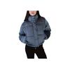 Calvin Klein Bestickte Kurzjacke mit Stehkragen und Reißverschluss, Langarm, Damenjacke, Blau J20J224124-CDO