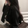 Koreanische Schicke Retro Wildleder Taillenbetonende Kurze Jacke