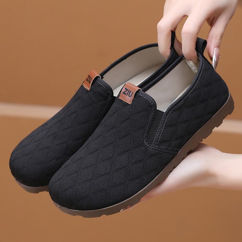 Shoes women's spring and autumn new breathable and wear-resistant single shoes lazy one-pedal shoes casual fashion women's shoes
