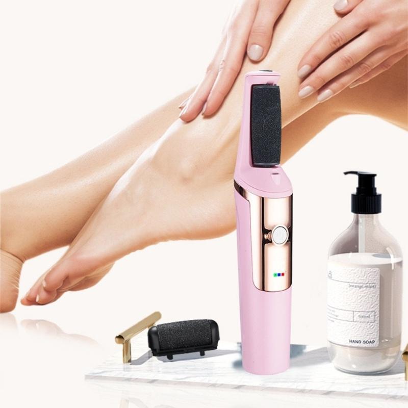 Professional Pedicure Kit 10 In 1 Set Includes Electric Foot Care Device With 3 Speeds And Grinding Heads For Dead Skin Removal