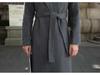 Men's Plus Size Cashmere Business Casual Double-Faced Long Wool Trench Coat