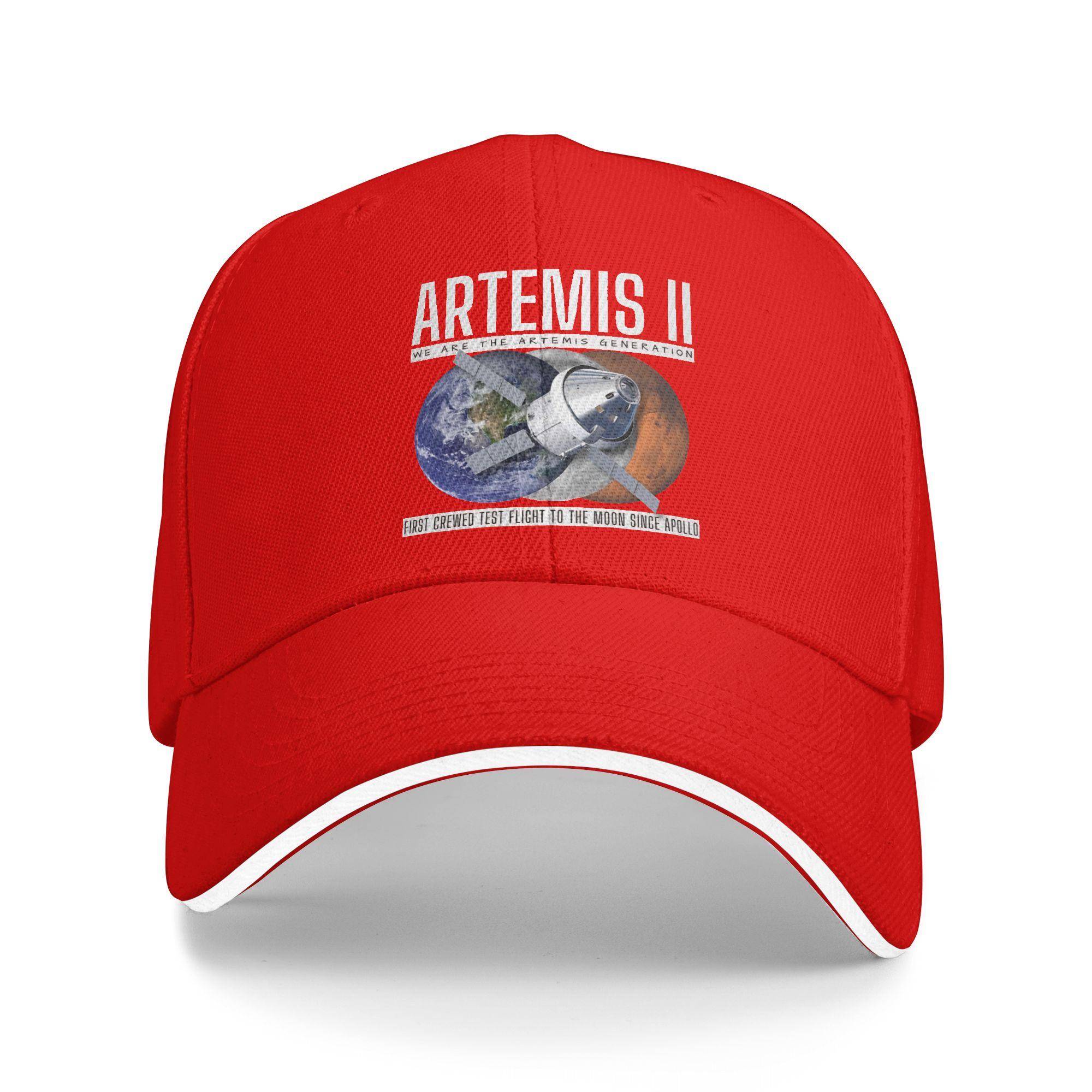Summer Artemis First Crewed Flight Since Apollo Baseball Cap Outdoor Gym Casual Custom Logo Sun Trucker Hat Baseball Caps One Size
