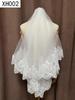 Double Layer Bridal Veil with Sequin Lace Trim