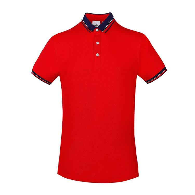 YHHC 98888 190G Long Staple Cotton Liquid Ammonia Beaded Lapel POLO Shirt