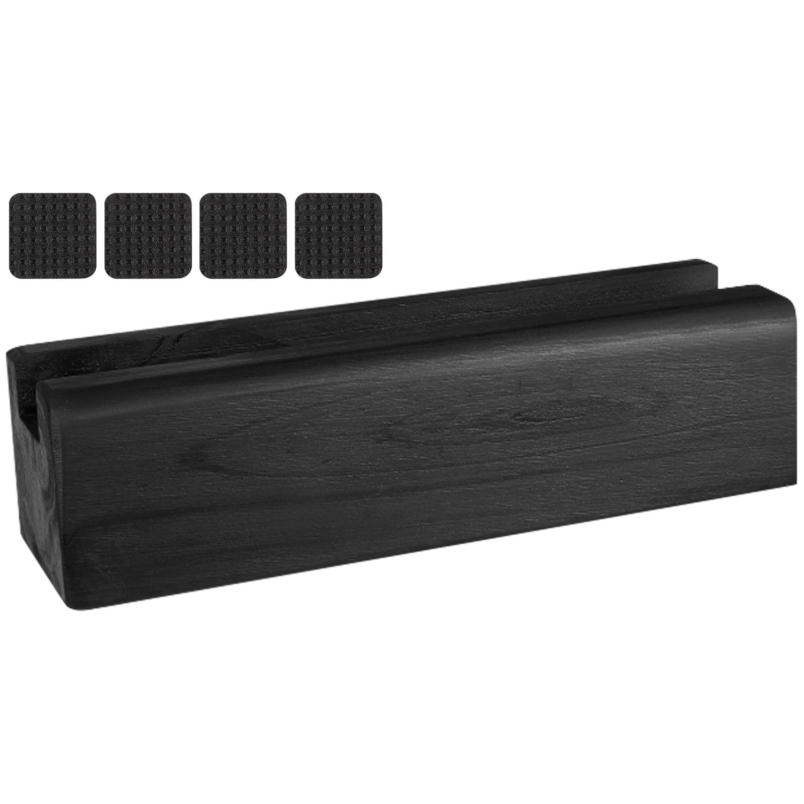 Solid Wood Anti-Slip Mirror Stand Multi-Use Floor Base For Home Office Studio Fixed Support Holder Wooden Room Accessory