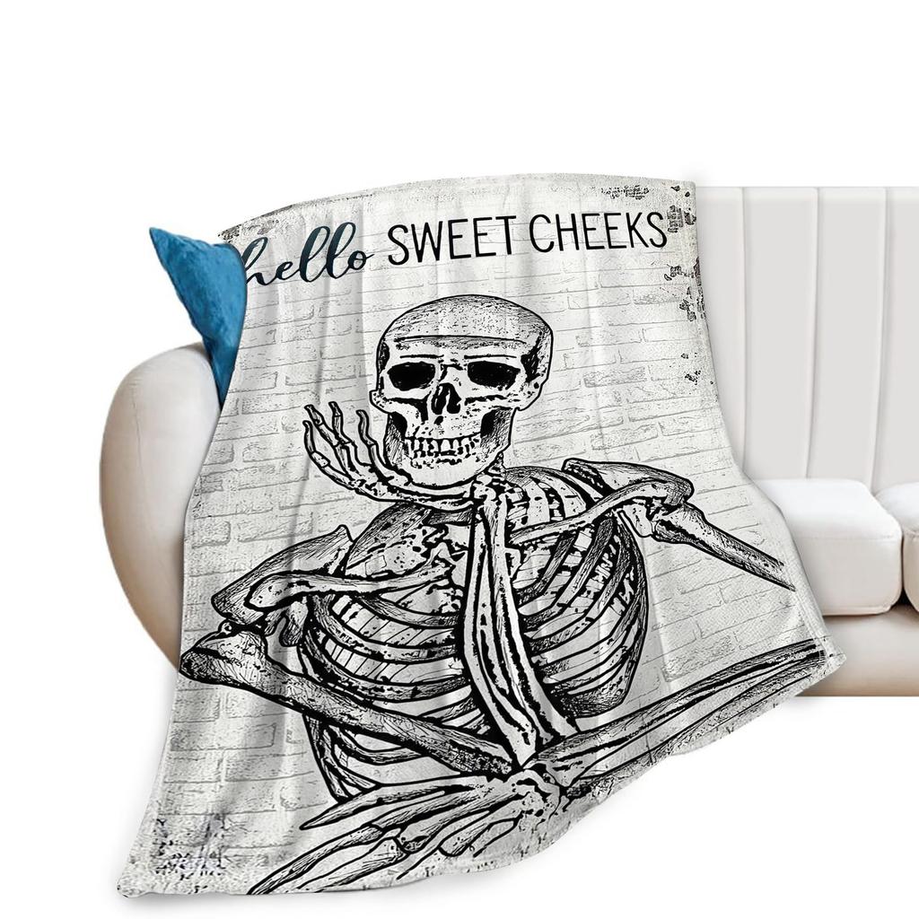 Fishshaped letter pattern digitalprinted polyester Bedroom velvet flannel soft sofa cover blanket Fleece blankets for beds