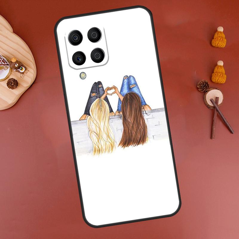 Best Friends BFF Matching Case For Samsung Galaxy M15 M35 M55 M11 M14 M34 M54 M31 M13 M53 M51 M12 M32 M52 M16 M36 M56