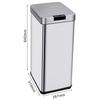 Poubelle de Cuisine Automatique - PARKSIDE - 50 L - Inox Brossé - Kitchen Move