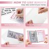 Portable A6 Cash Envelope Budget Notebook With 6 Holes Loose Leaf Binder For Saving Money Financial Management Planner