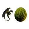 3D Printed Flying Dragon Figurine, Dragon Shape TV & Computer Monitor Decoration, Dragon Egg Toy with Dragon Inside