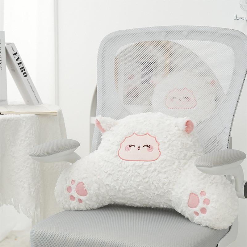 Cartoon Sheep Plush Cushion For Living Room Decor With Pp Cotton Filling